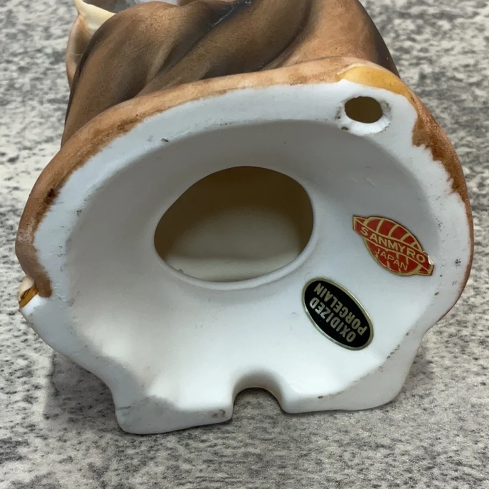 Vintage Sitting St. Francis of Assisi Catholic Sanmyro Japan Porcelain figurine - Picture 8 of 9